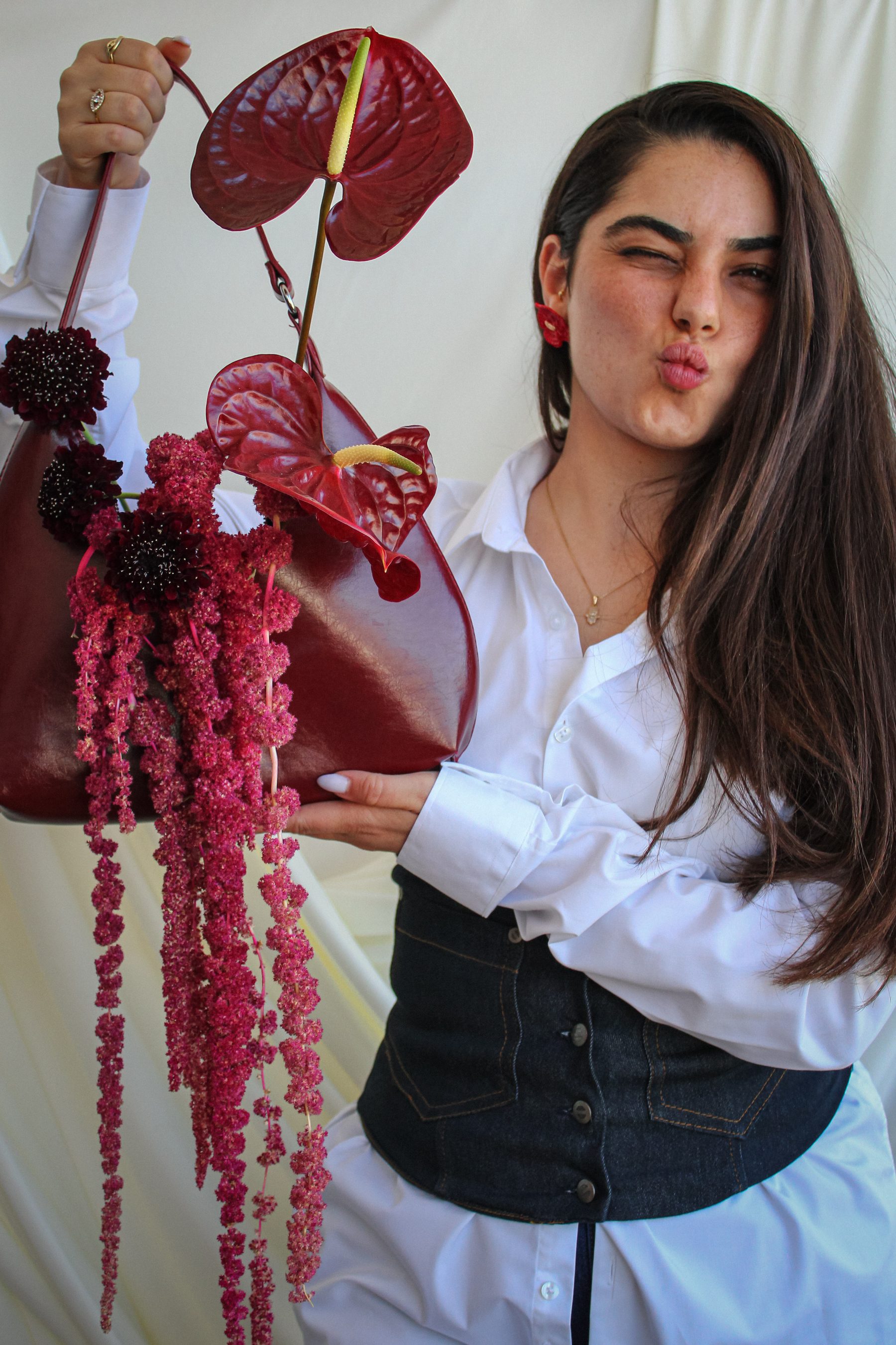Floral art installation