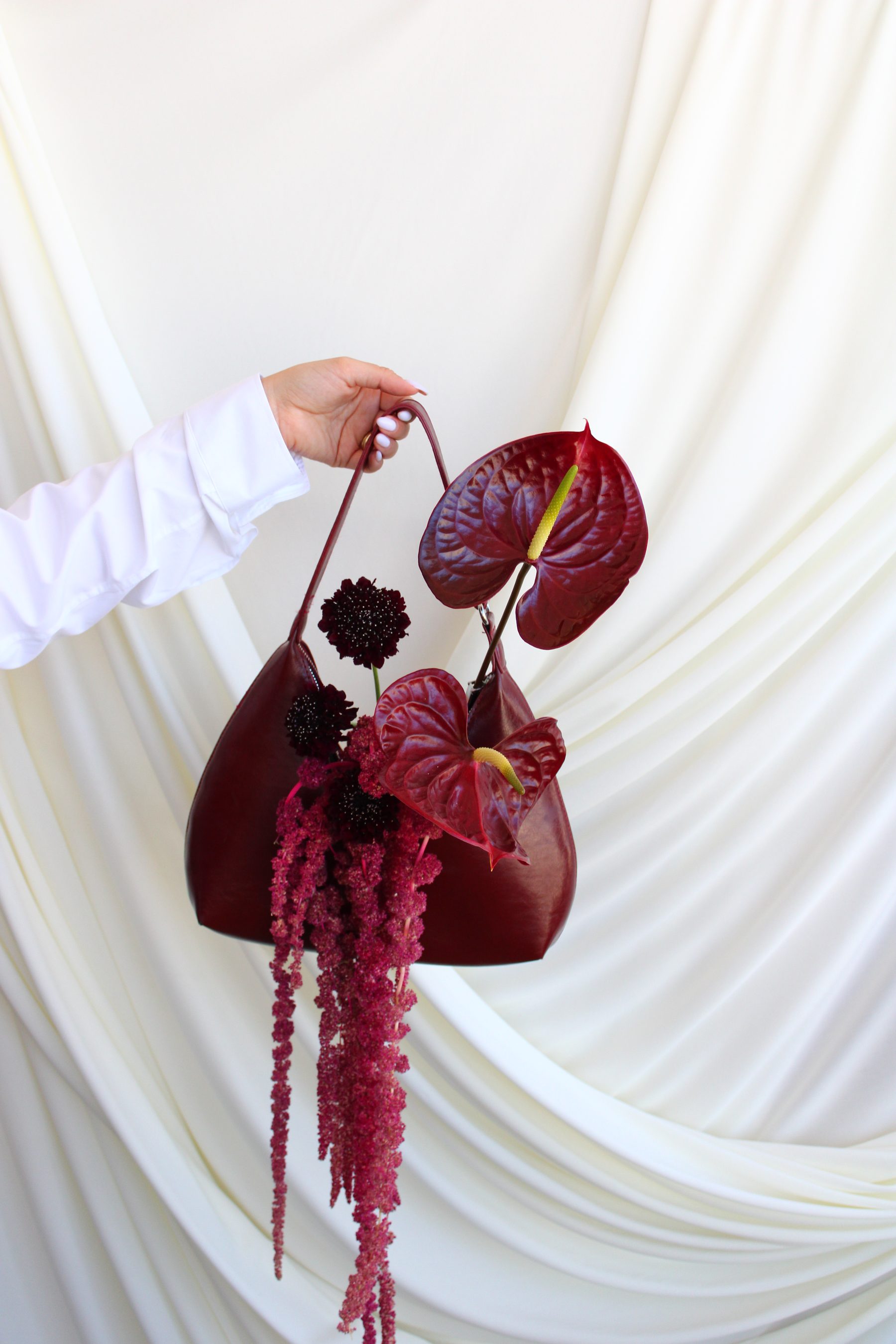 Floral art installation