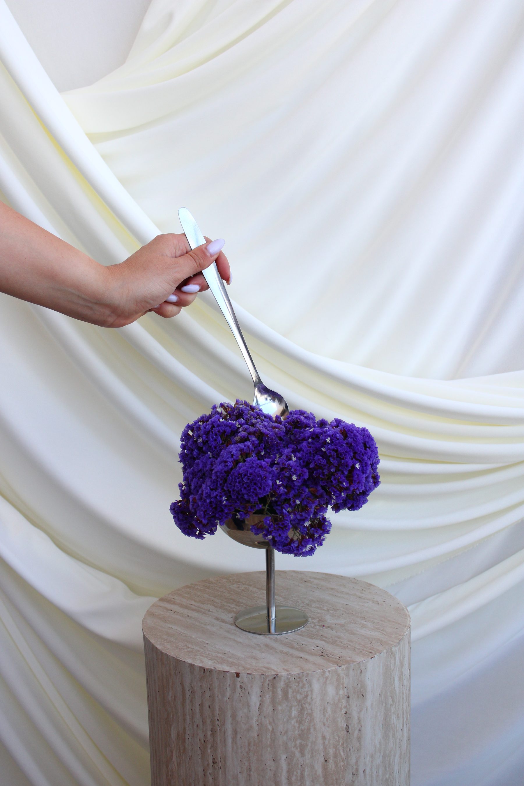 Floral art installation