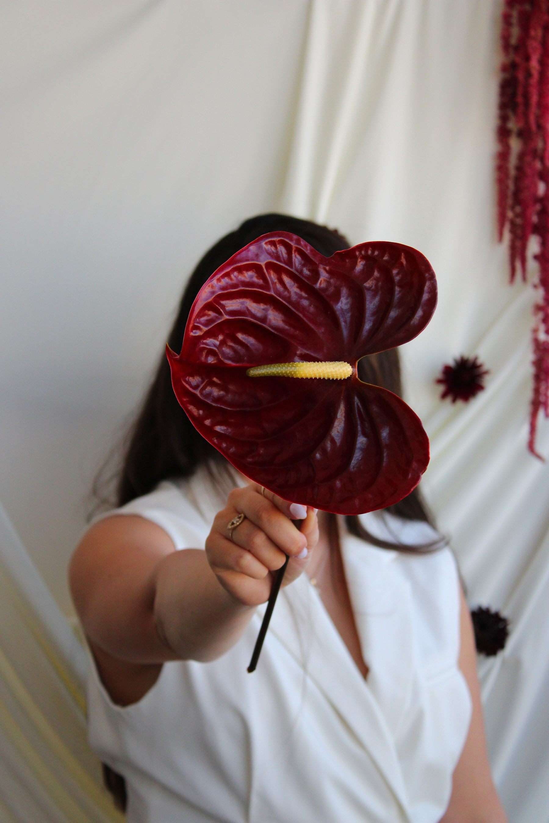 Floral art installation