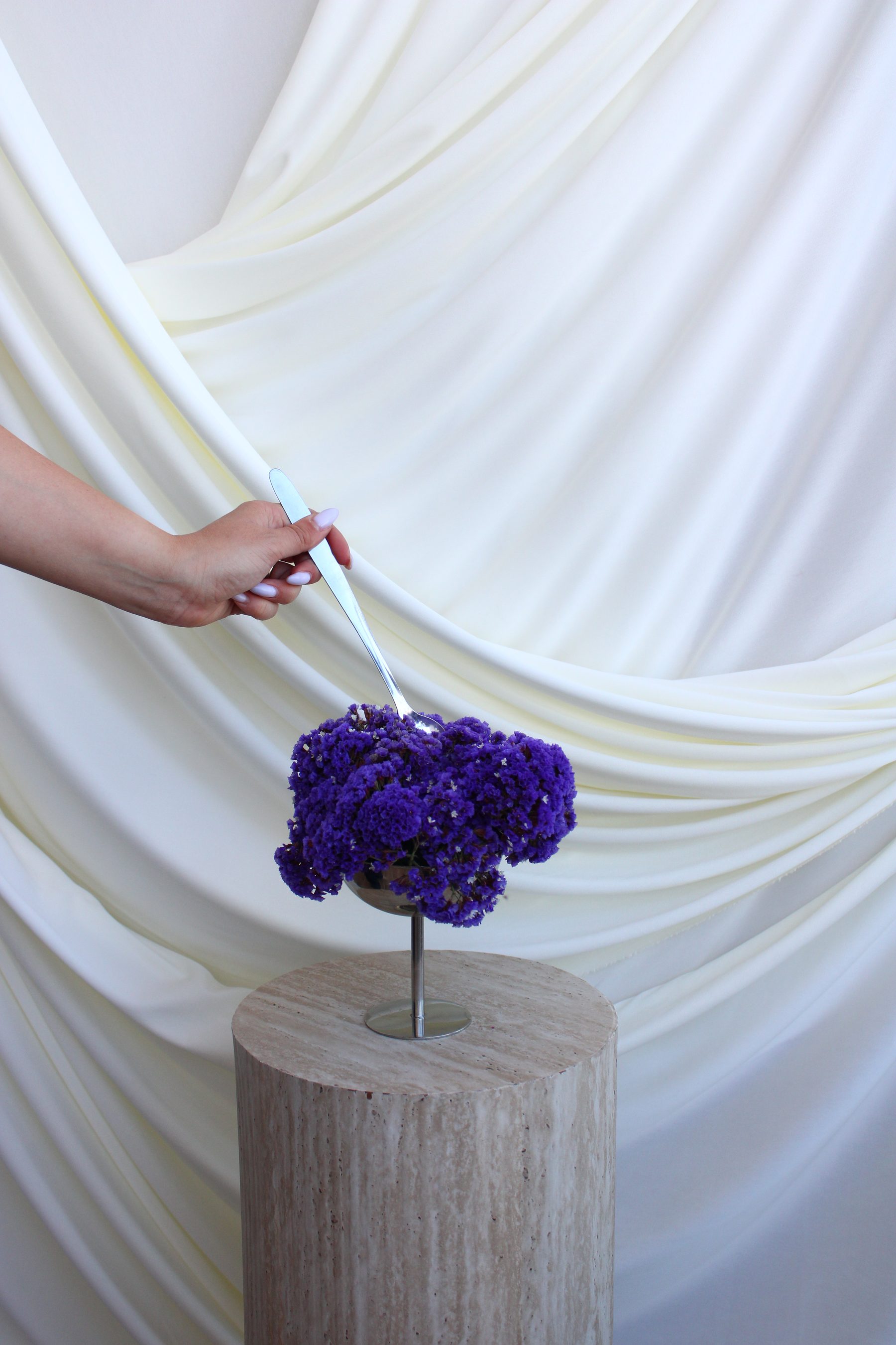 Floral art installation