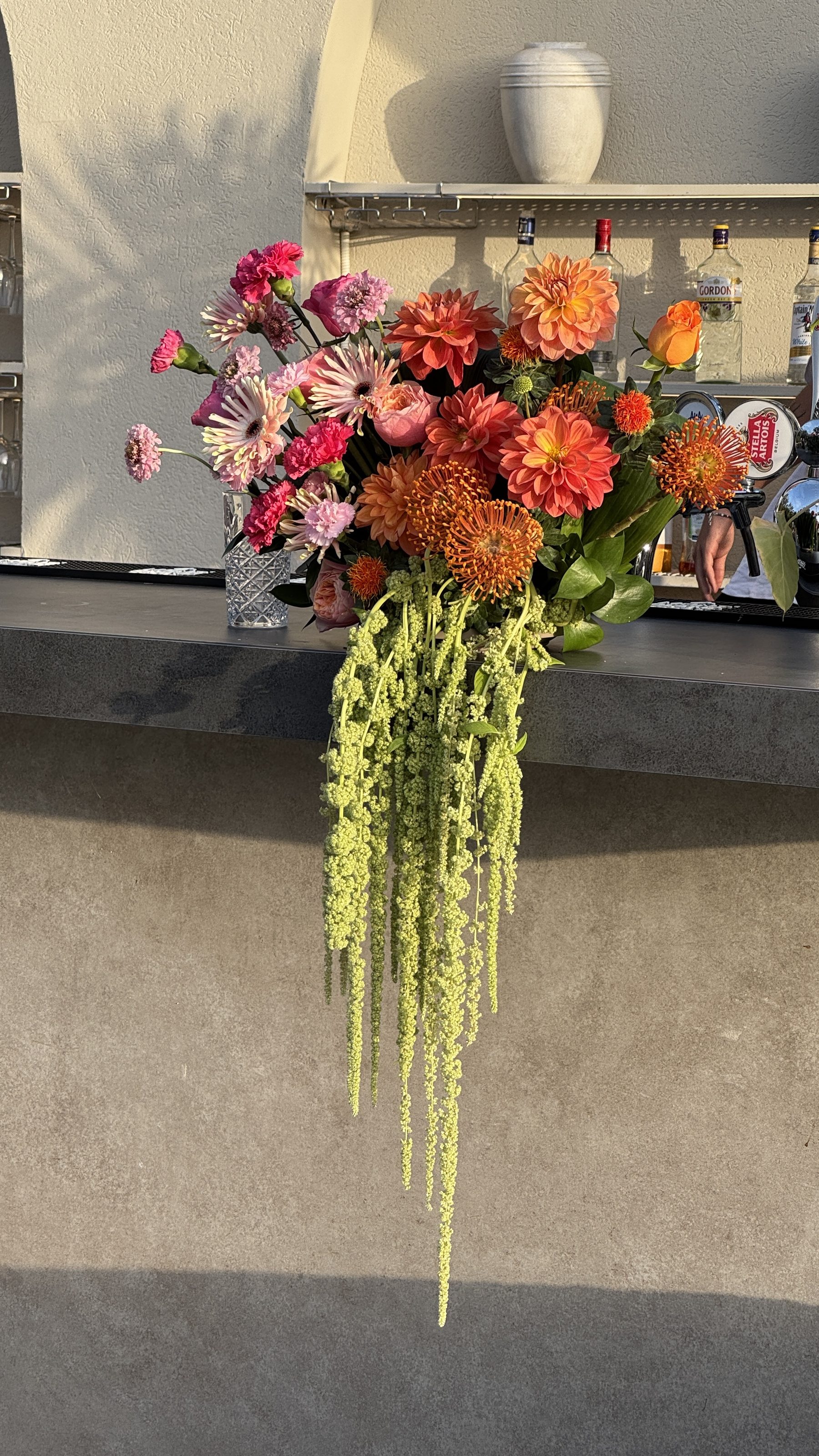 Bar floral arrangement