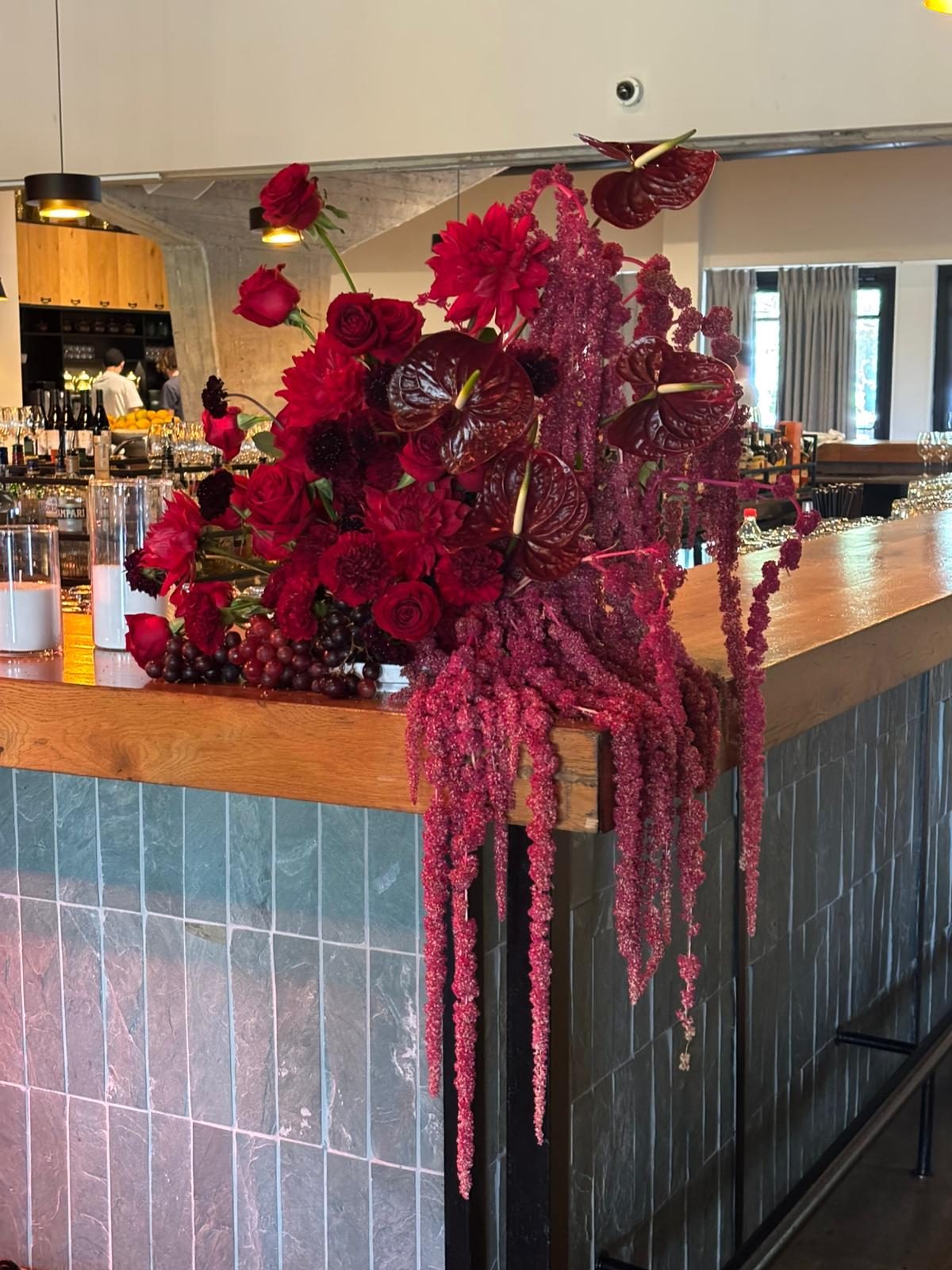 Bar floral arrangement
