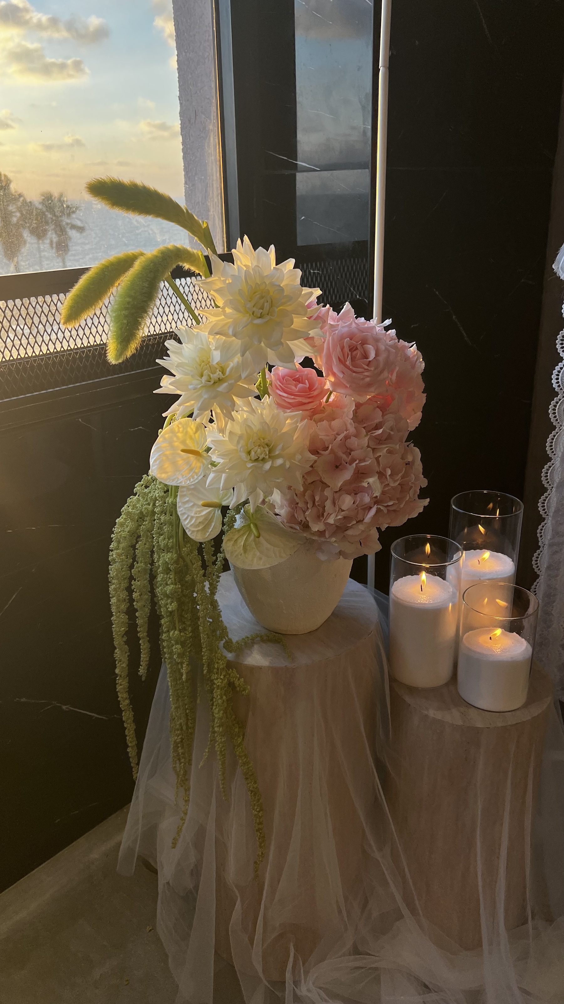 Bar floral arrangement