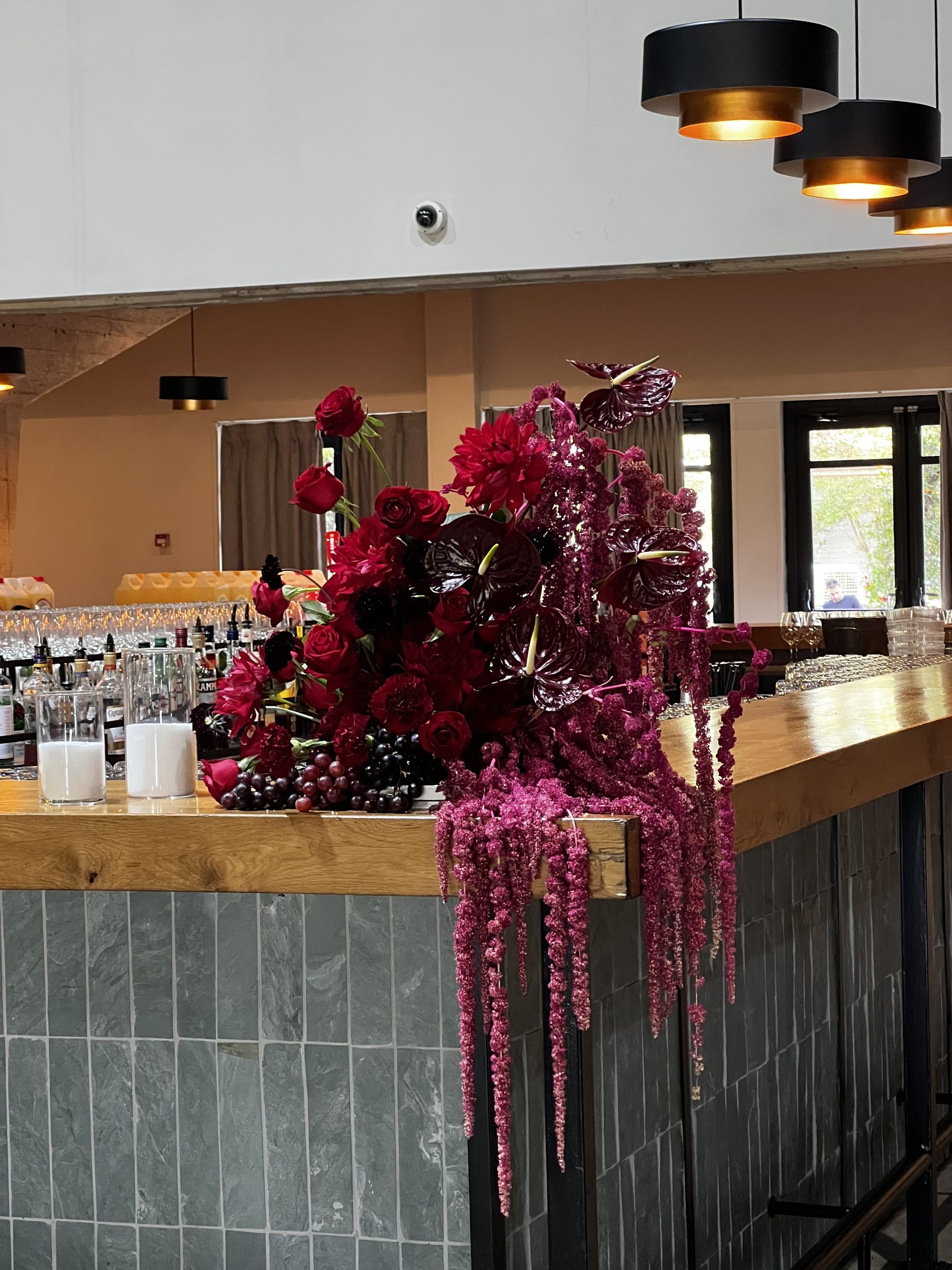 Bar floral arrangement