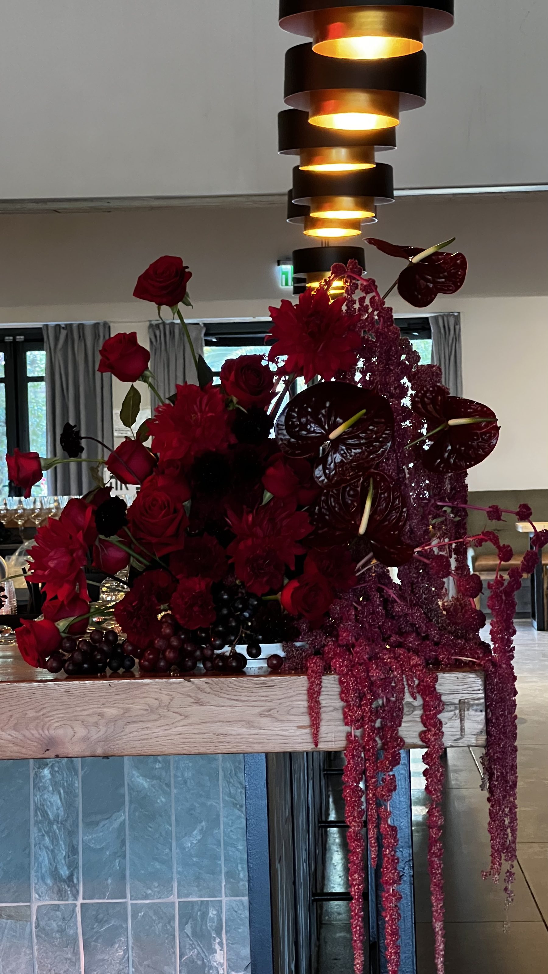 Bar floral arrangement