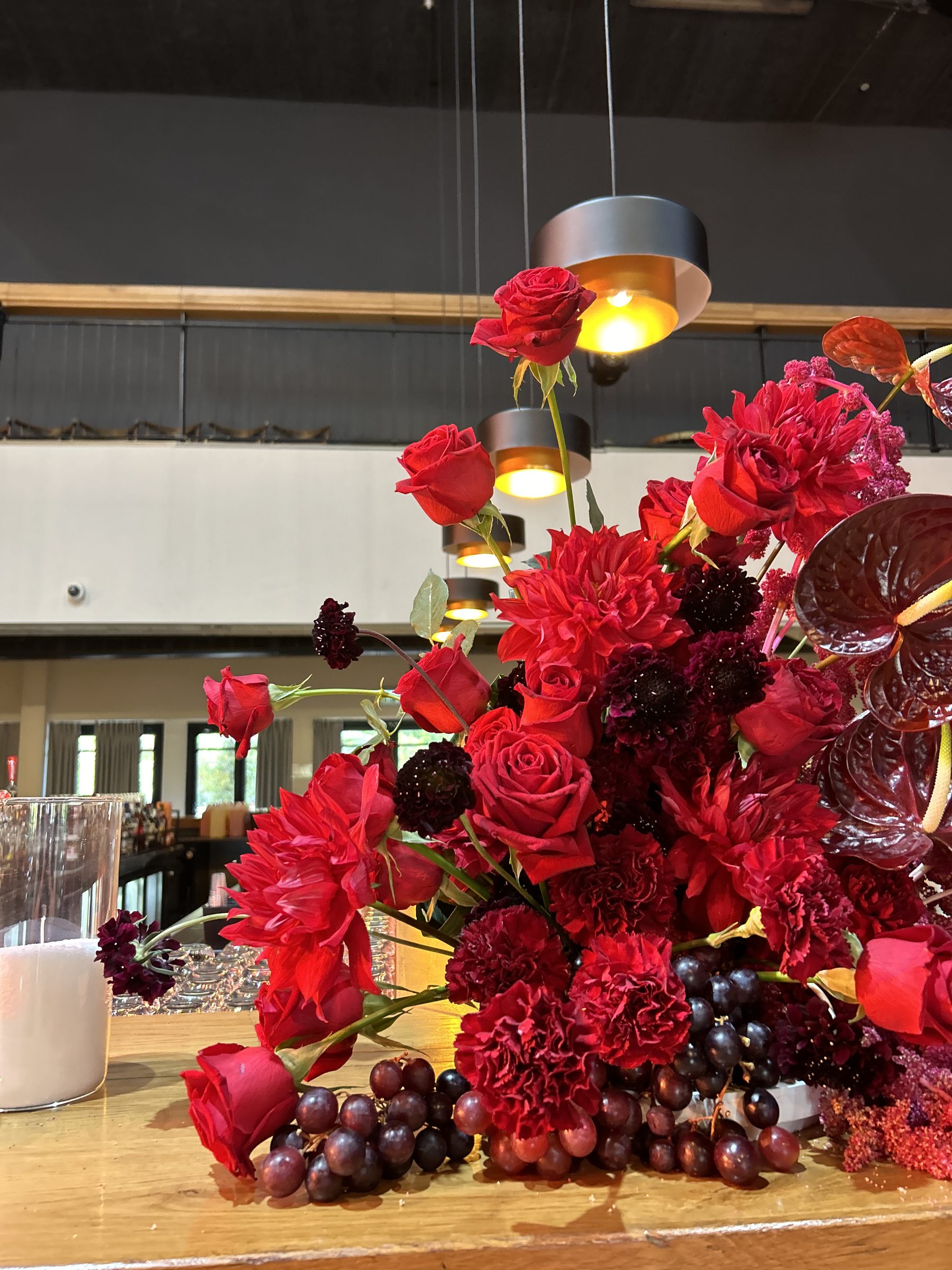 Bar floral arrangement