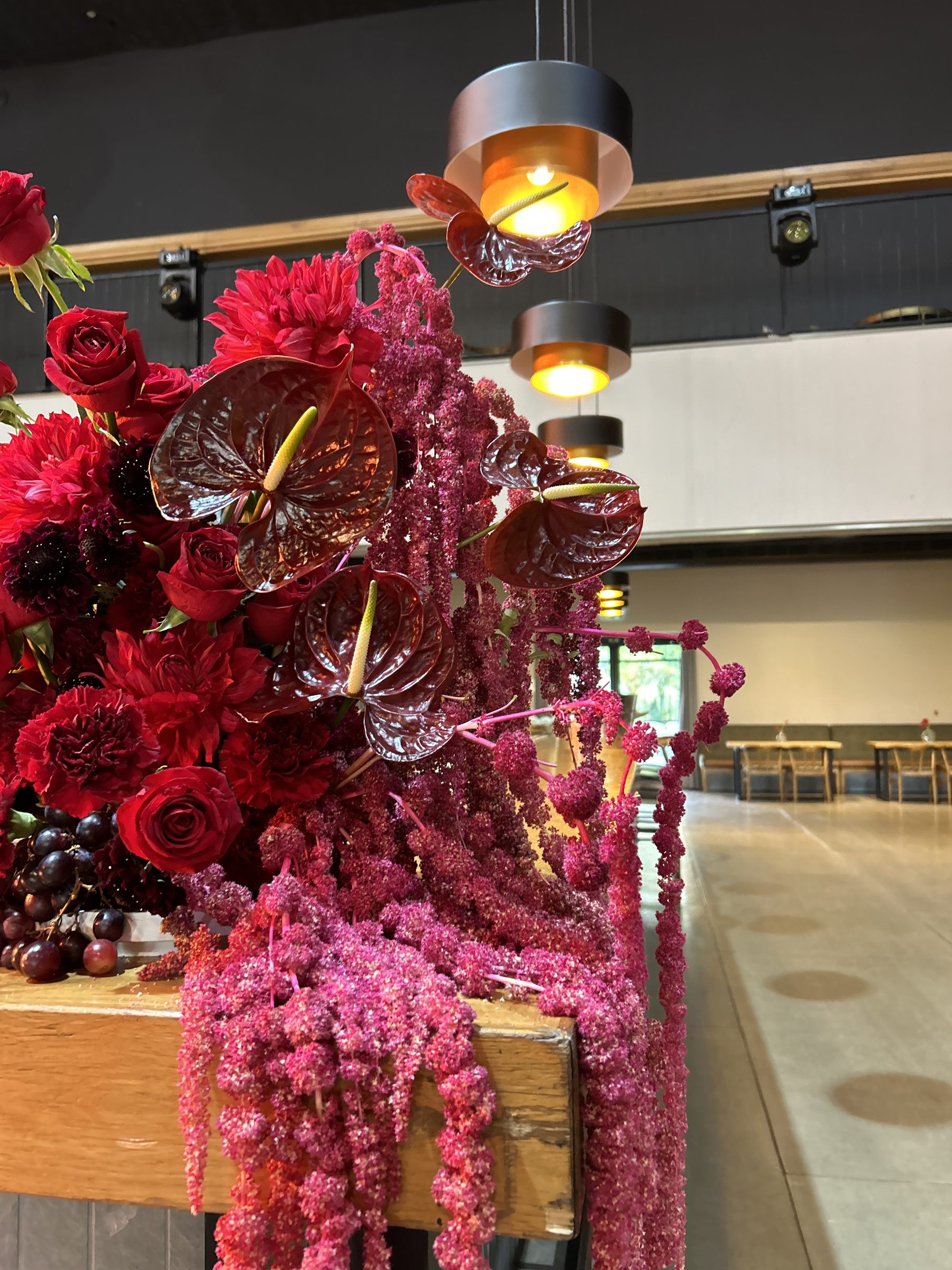 Bar floral arrangement