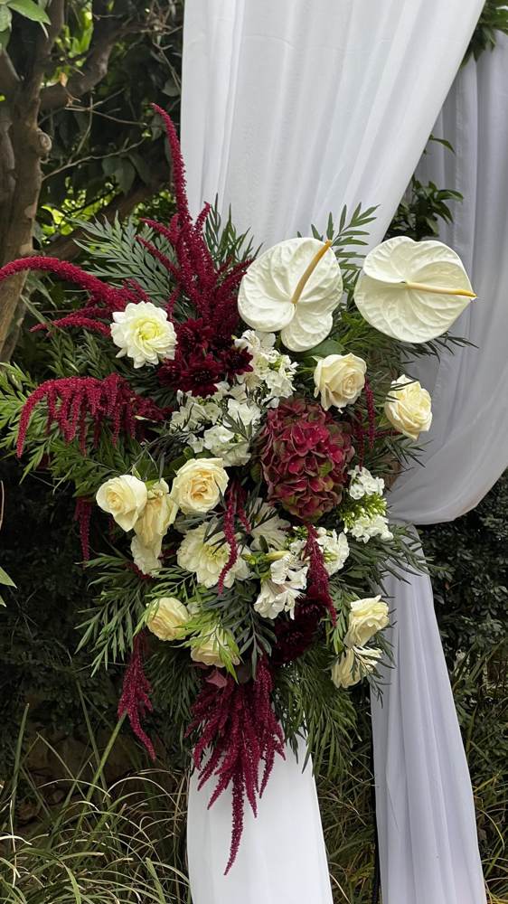 Chuppah floral detail