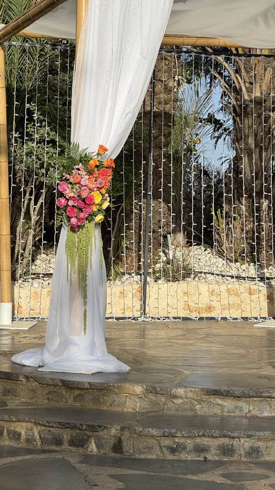 Chuppah floral detail