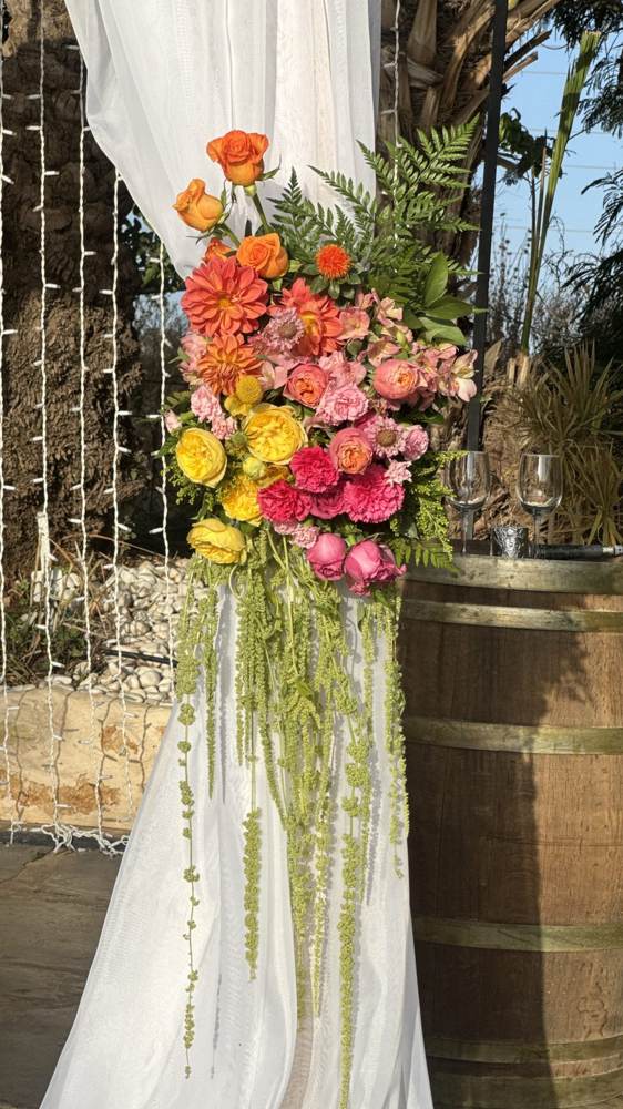 Chuppah floral detail
