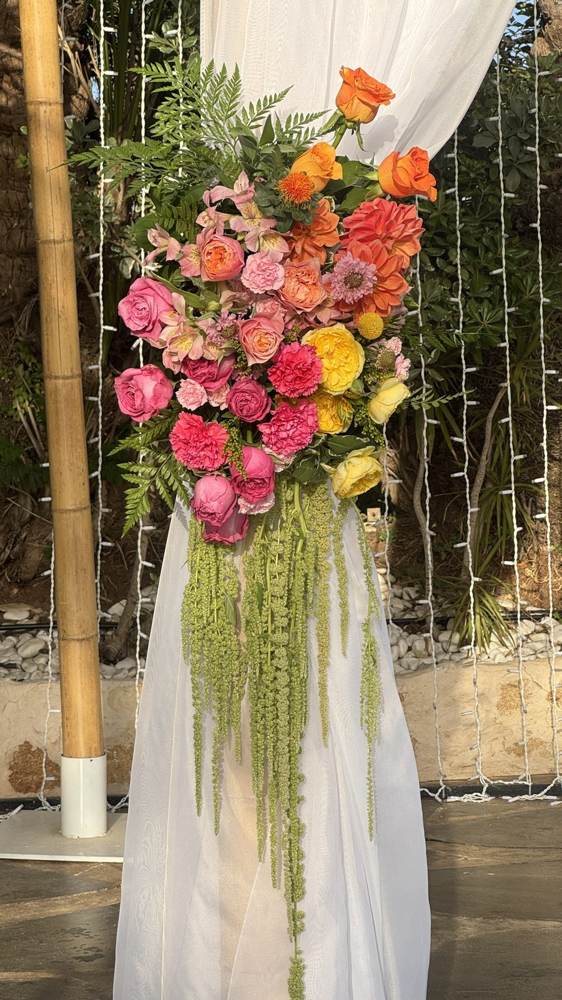 Chuppah floral detail