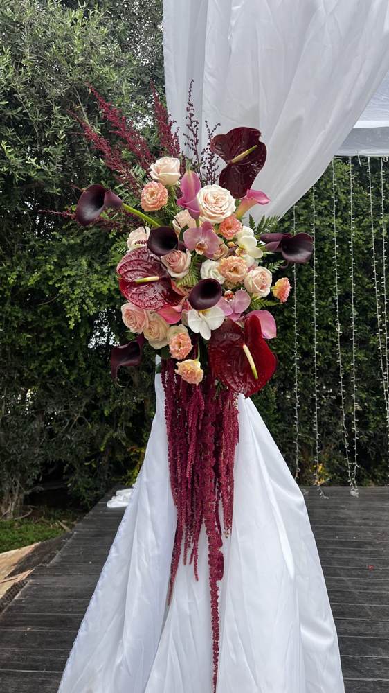 Chuppah floral detail